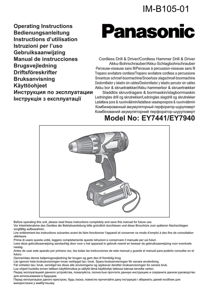 Panasonic EY7441 User manual