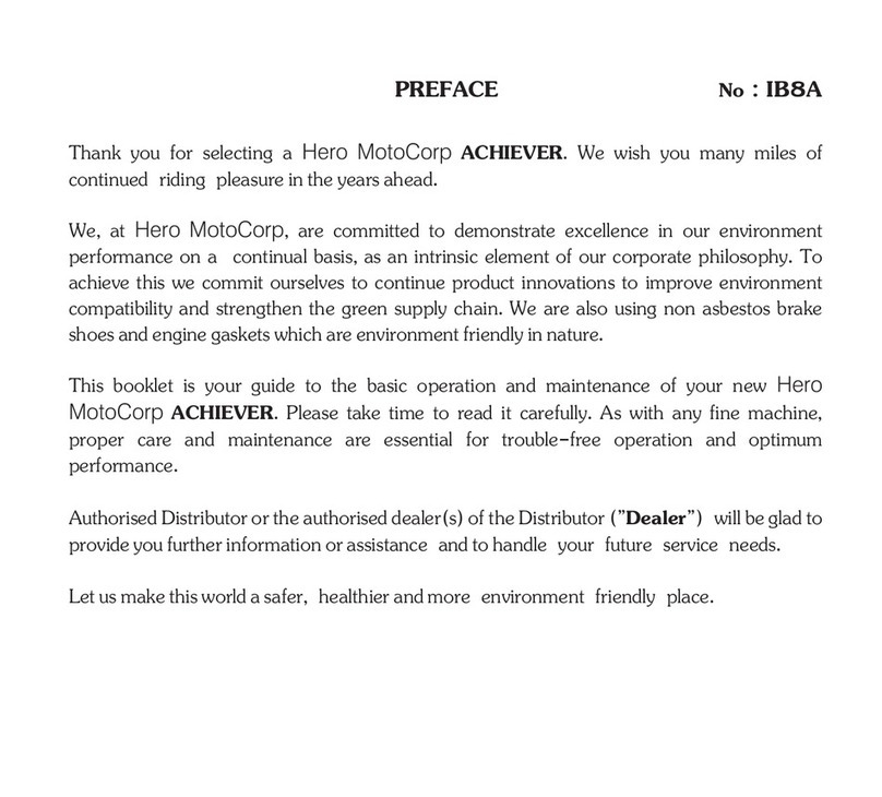 HERO Achiever manual