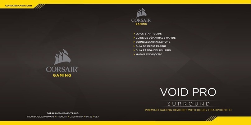 Corsair Gaming VOID PRO SURROUND User manual