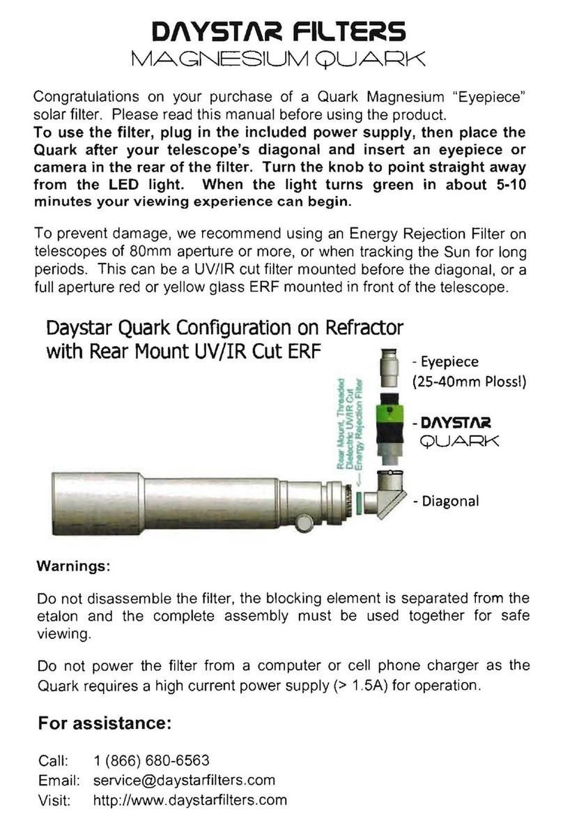 DayStar Filters Magnesium Quark Eyepiece user manual