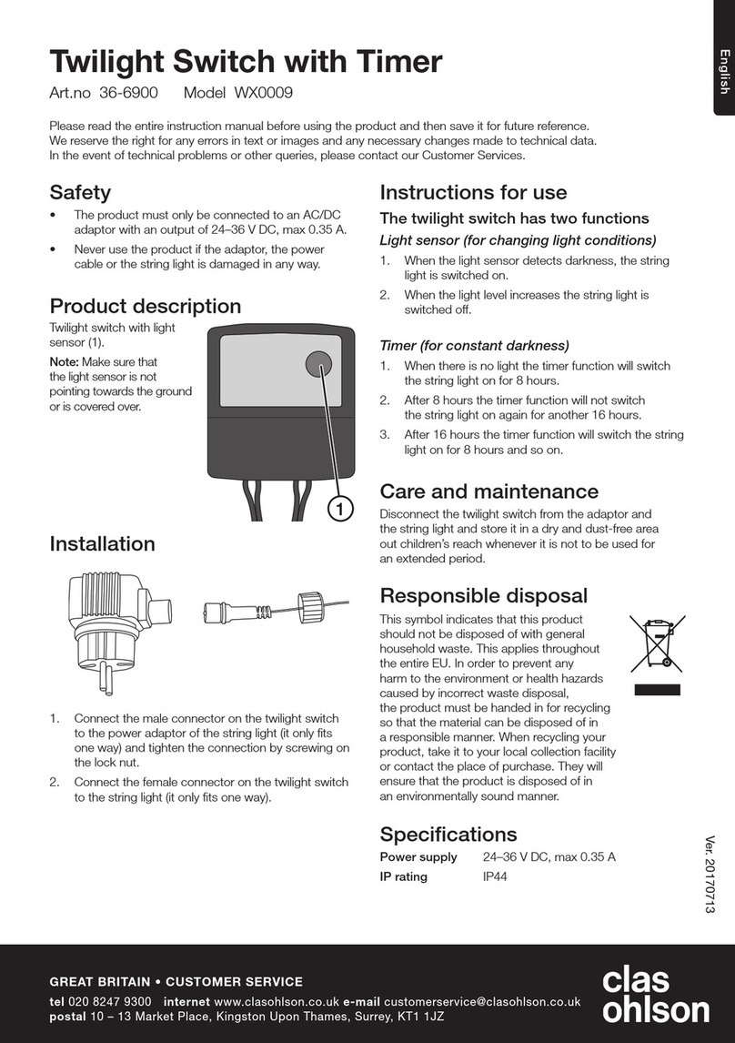 Clas Ohlson WX0009 manual