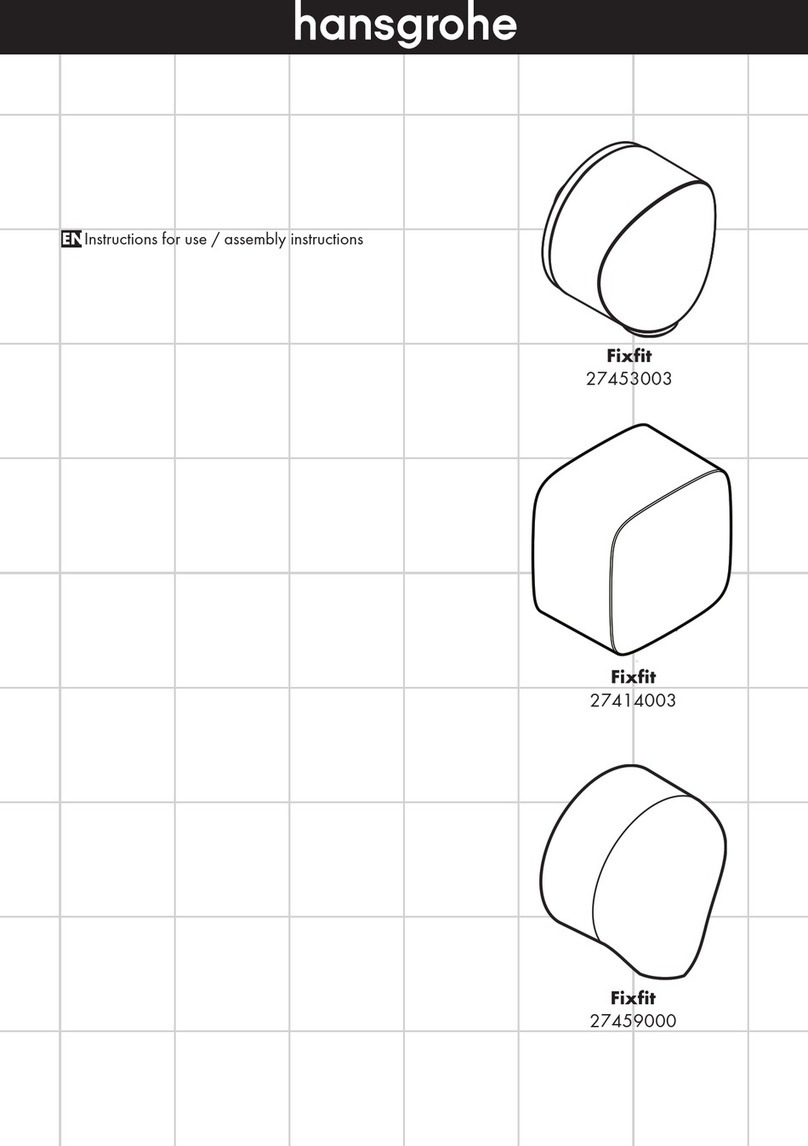 Hans Grohe Fixfit 27453003 Instructions for use/assembly instructions