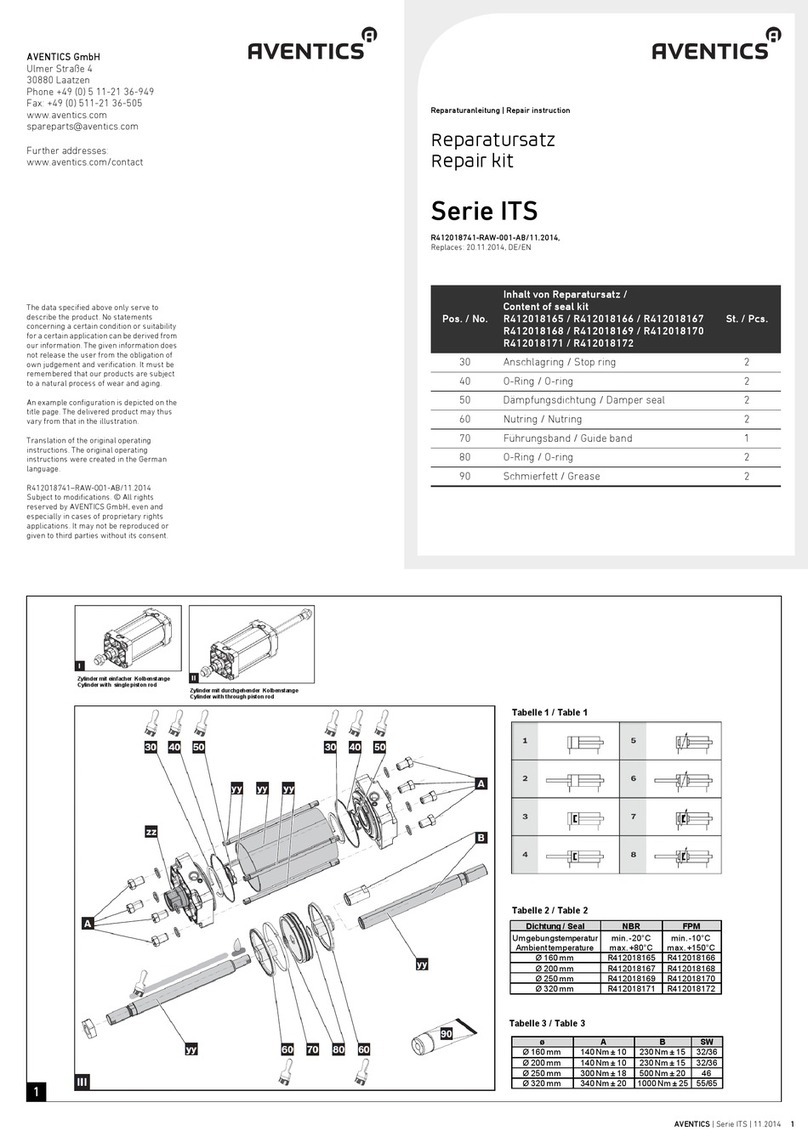 Aventics ITS Series Repair instruction