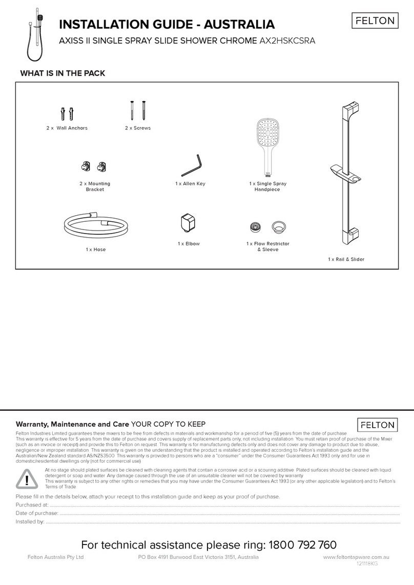 Felton AXISS II AX2HSKCSRA installation guide