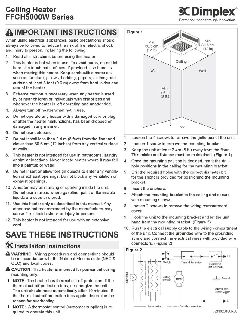 Dimplex FFCH5000W Series User manual