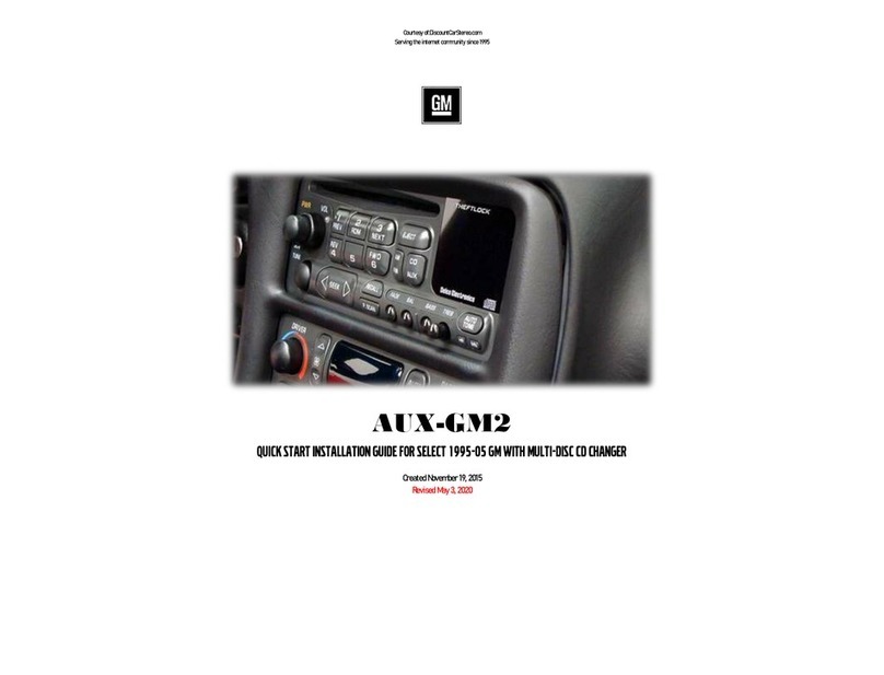 Discount Car Stereo AUX-GM2 Quick start installation guide