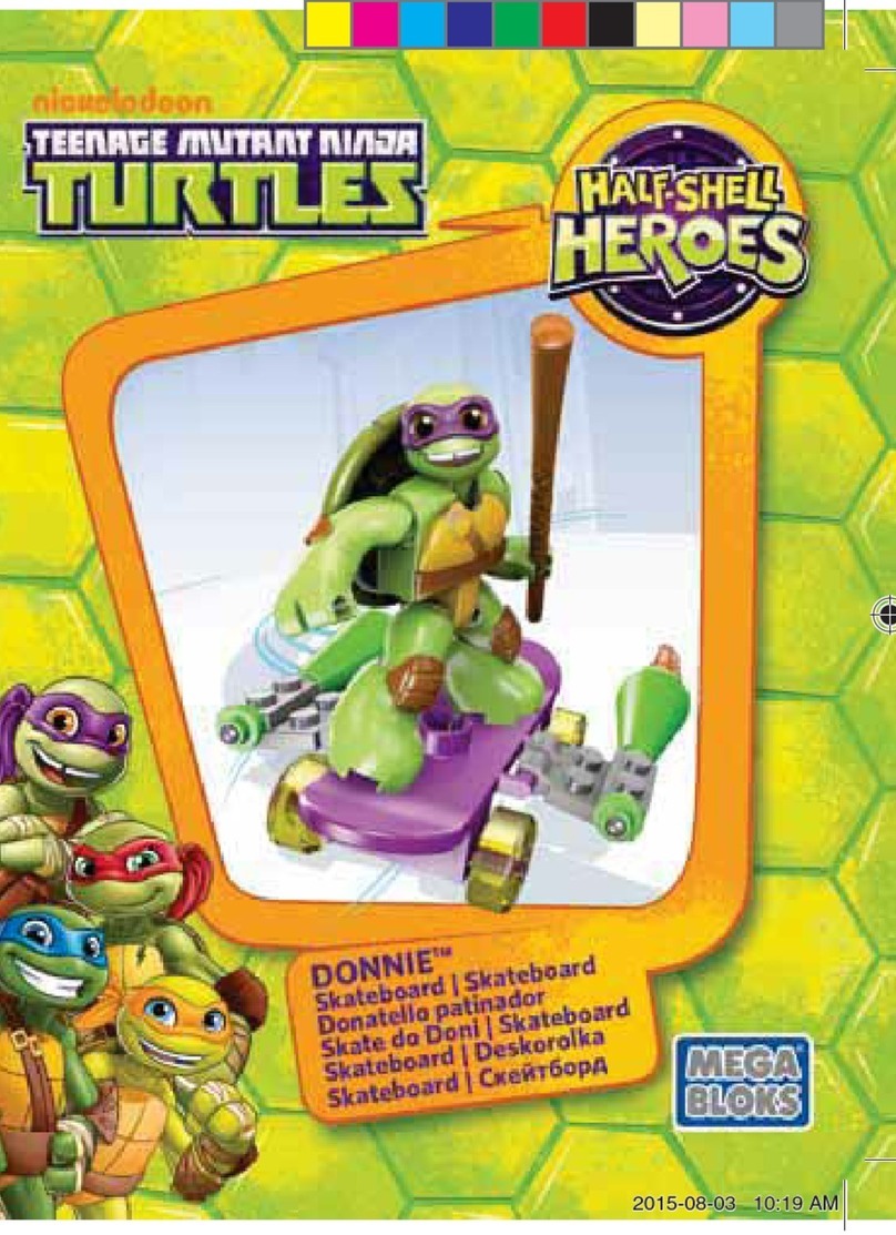 Mega Bloks Teenage Mutant Ninja Turtles Half-Sell Heroes Donnie... manual