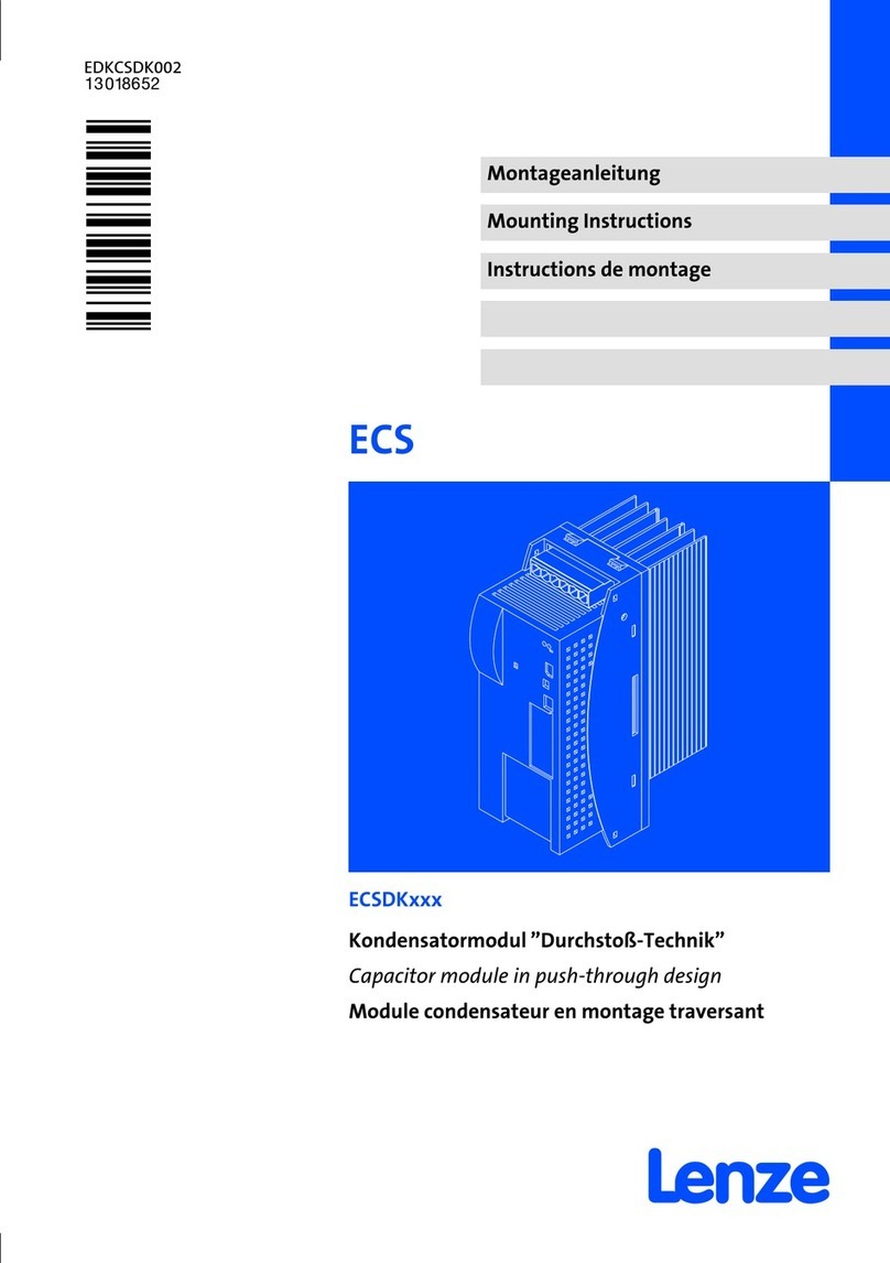 Lenze ECS series User manual