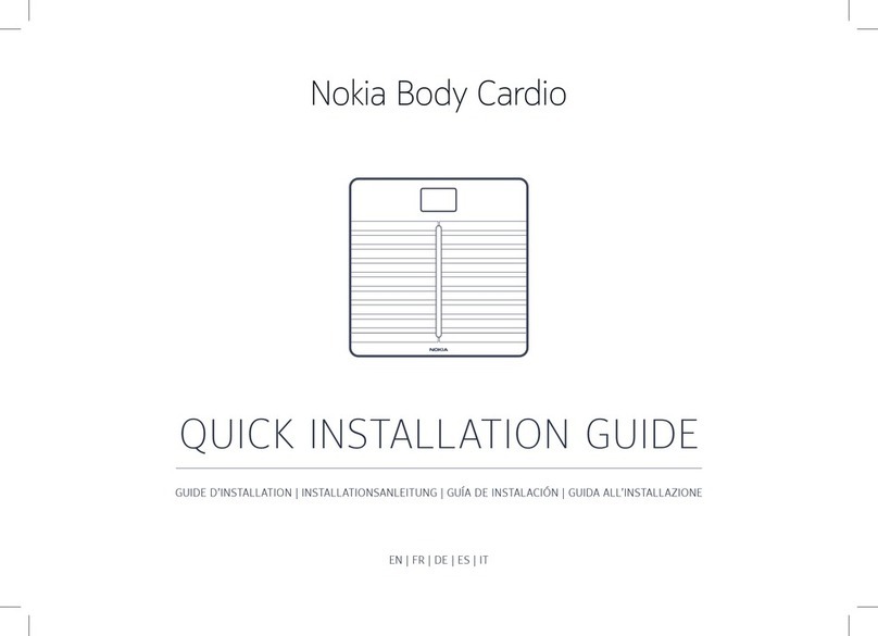 Nokia body cardio Quick installation guide