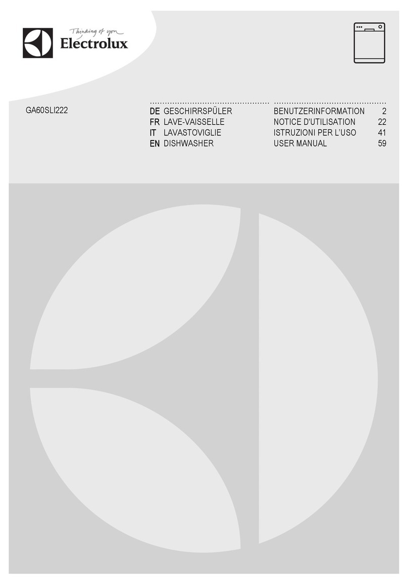 Electrolux GA60SLI222 user manual