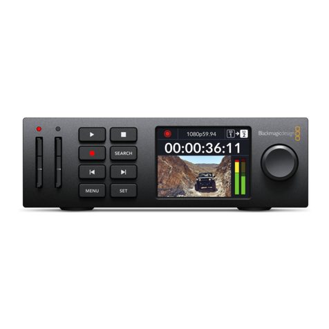 Blackmagicdesign HyperDeck Studio User manual