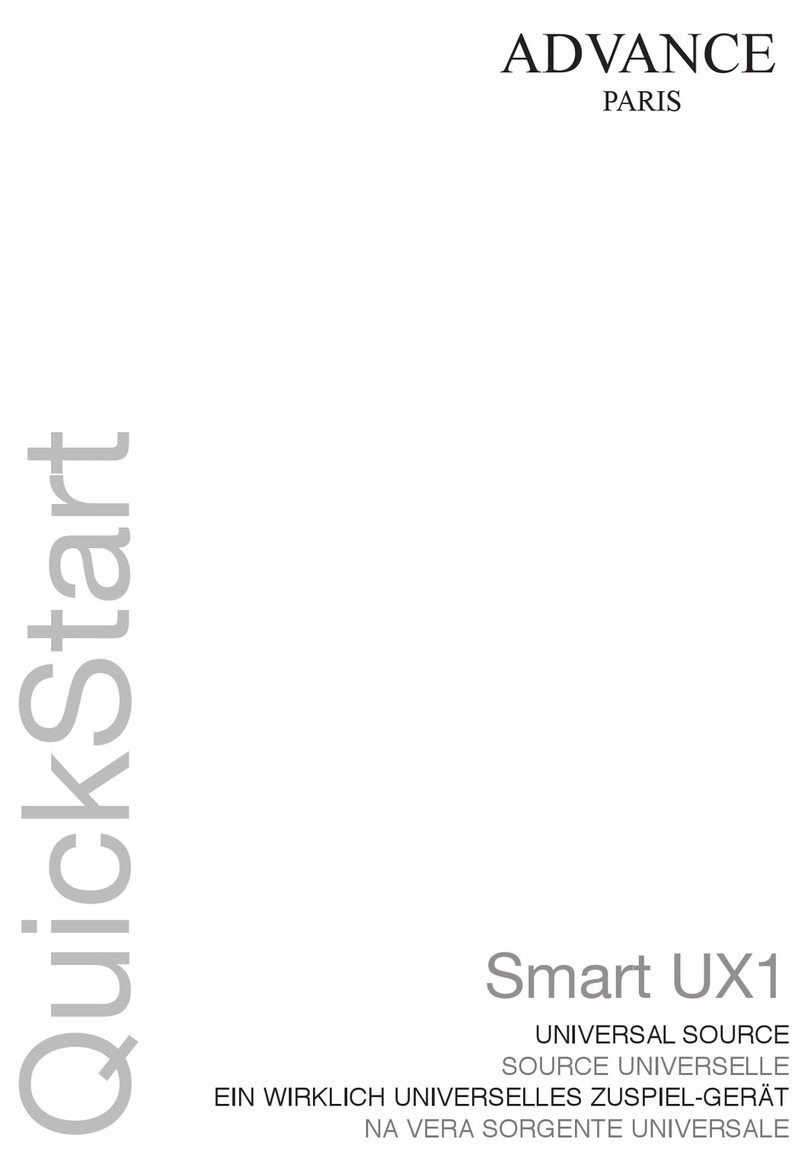 Advance Paris Smart UX1 quick start