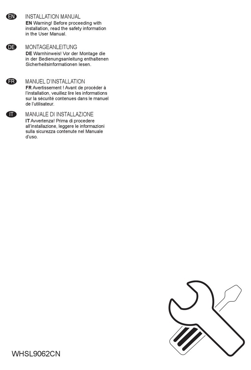 Electrolux WHSL9062CN User manual