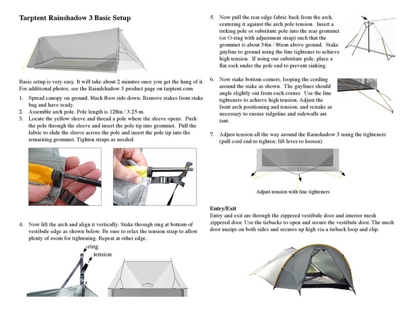 Tarptent Rainshadow 3 Manual