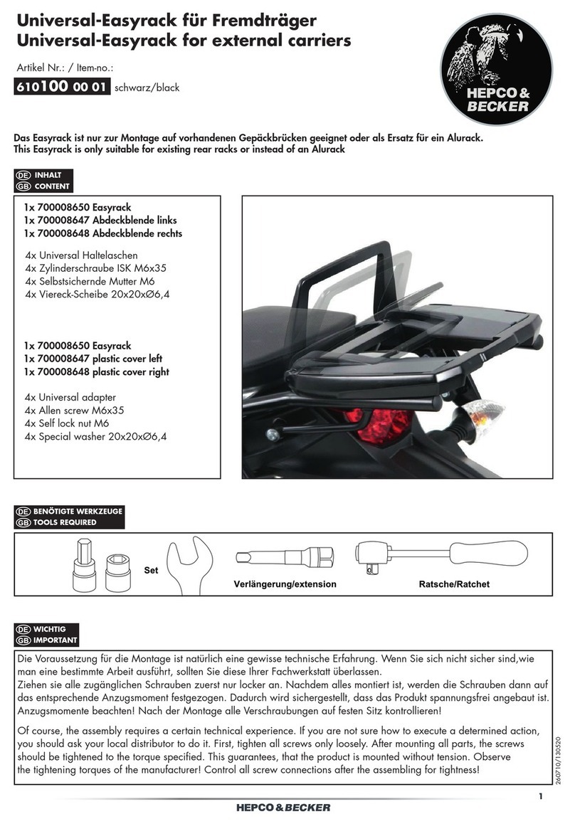 hepco & becker 610100 00 01 User manual hepco & becker 610100 00 01 User manual