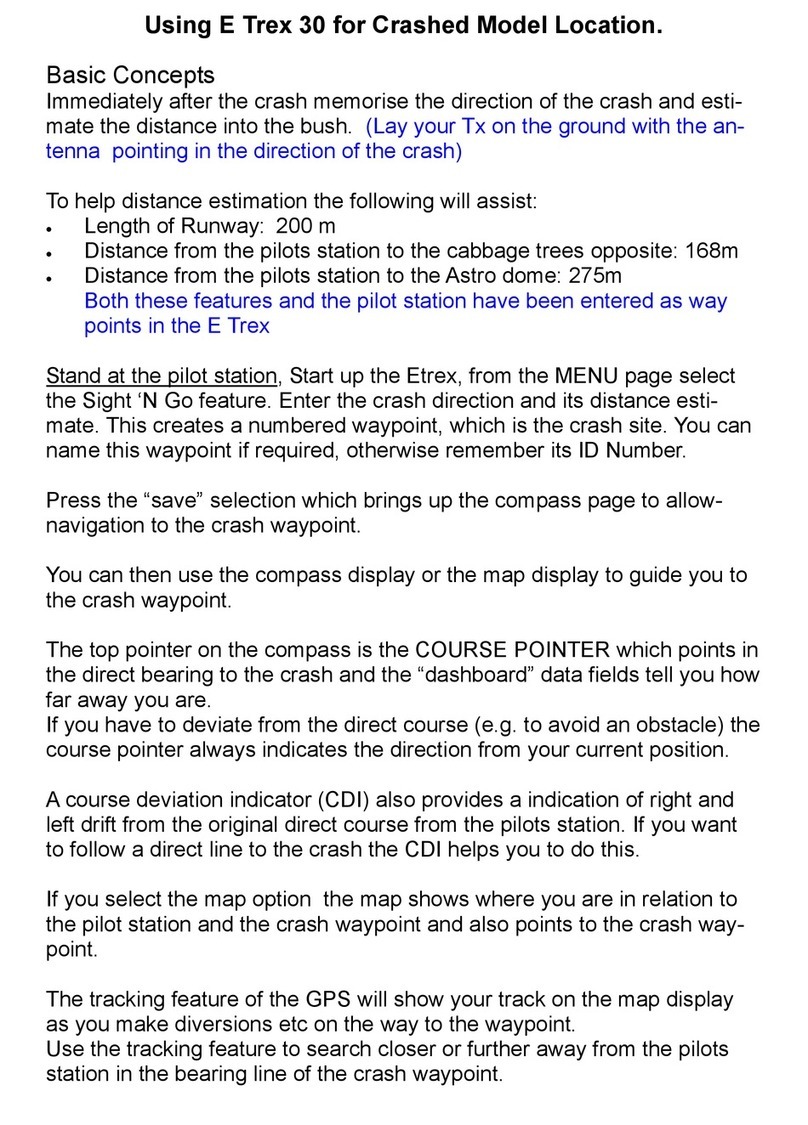 Garmin E Trex 30 manual