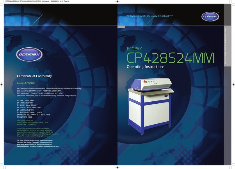 optimax Ecopax CP428S24MM operating instructions optimax Ecopax CP428S24MM operating instructions