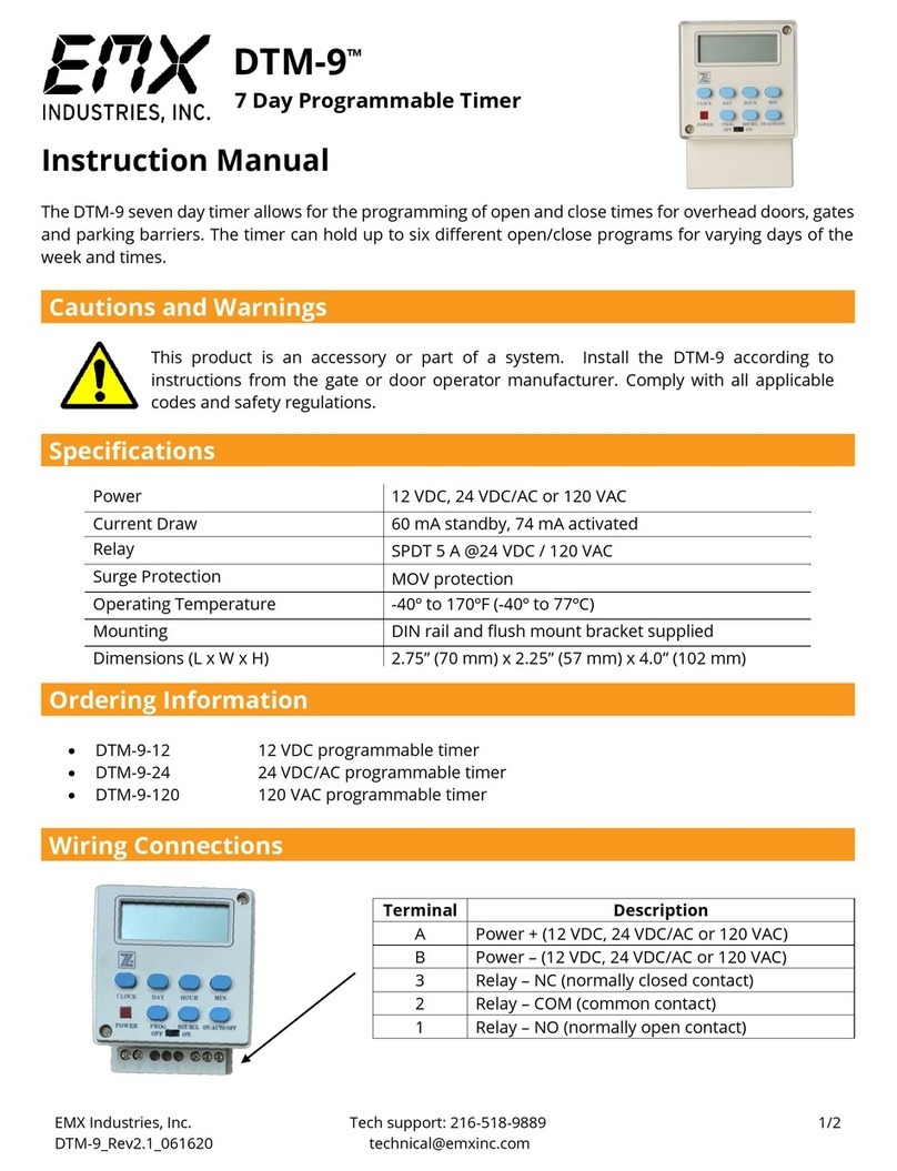 EMX DTM-9 User manual