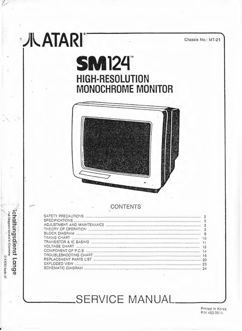 Atari SM124 User manual