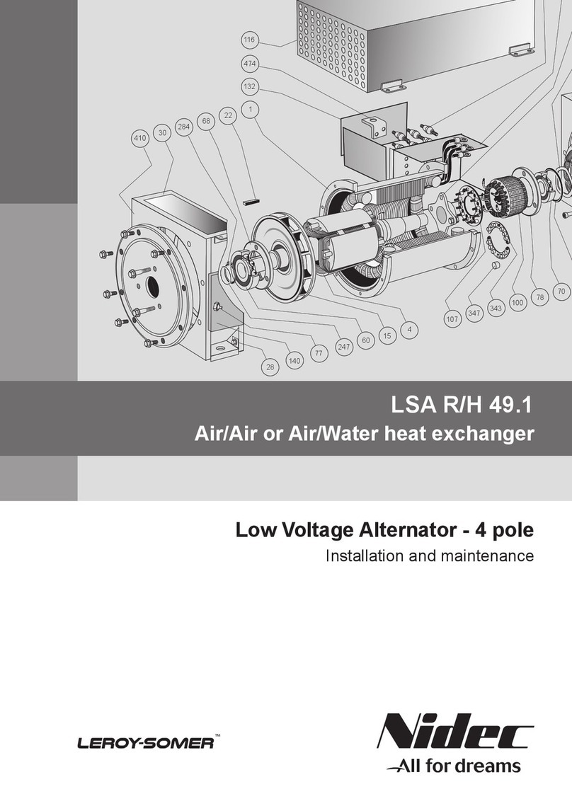 Nidec LEROY-SOMER LSA R 49.1 Instruction Manual
