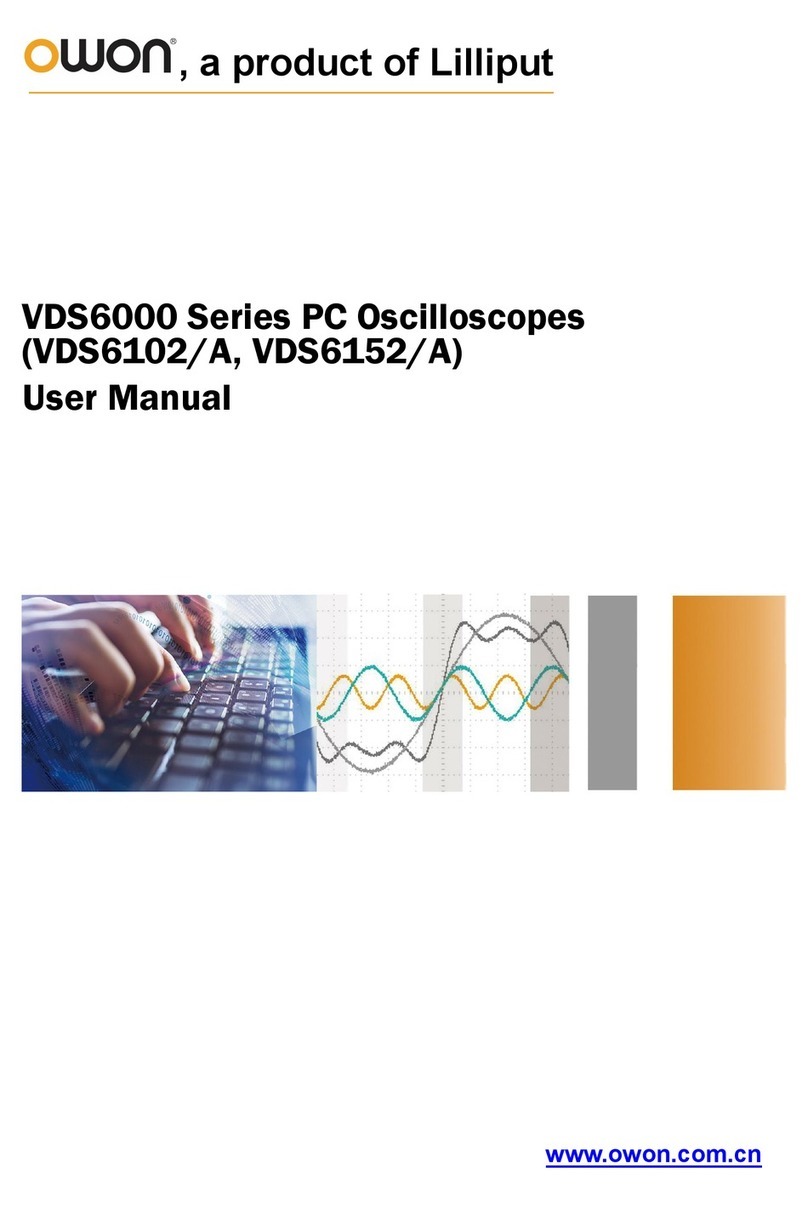 Lilliput OWON VDS6000 Series user manual Lilliput OWON VDS6000 Series user manual