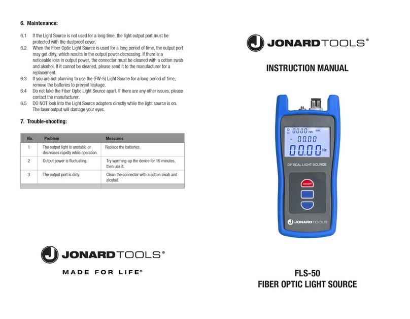 JONARD TOOLS FLS-50 instruction manual JONARD TOOLS FLS-50 instruction manual