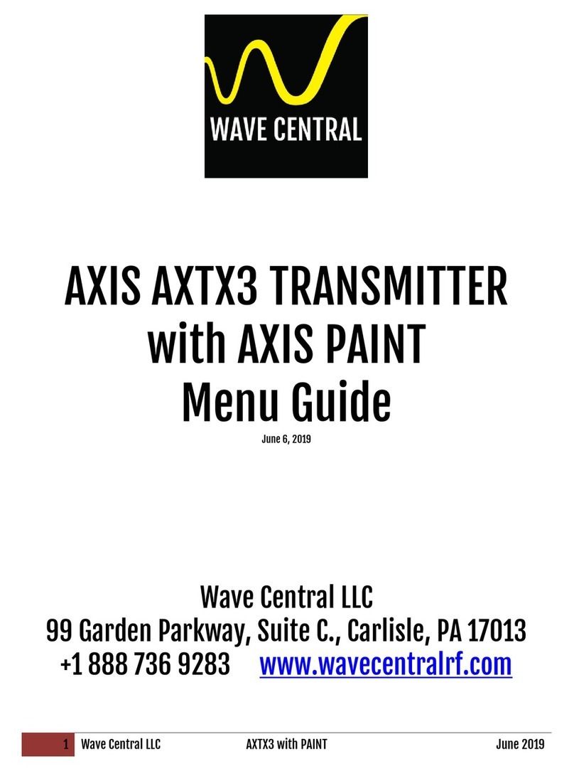 Wave Central AXTX3 User manual