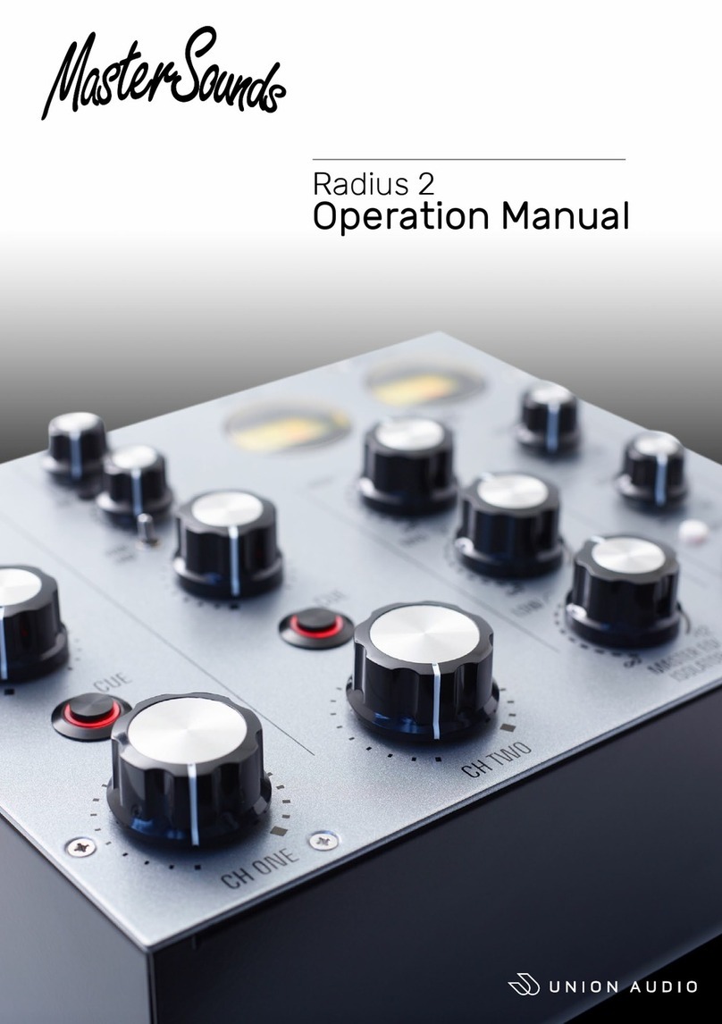 MasterSounds UNION AUDIO Radius 2 Operation manual