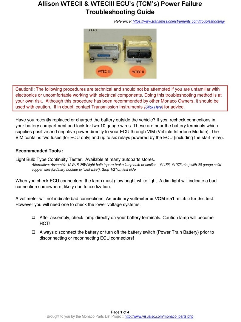 Allison Transmission WTECII troubleshooting guide