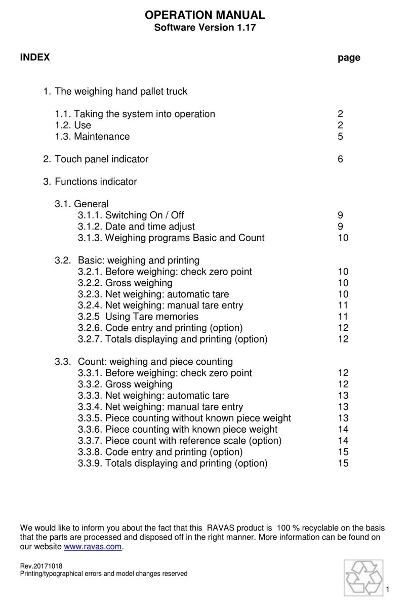 Ravas SAVAR 6100 Operation manual