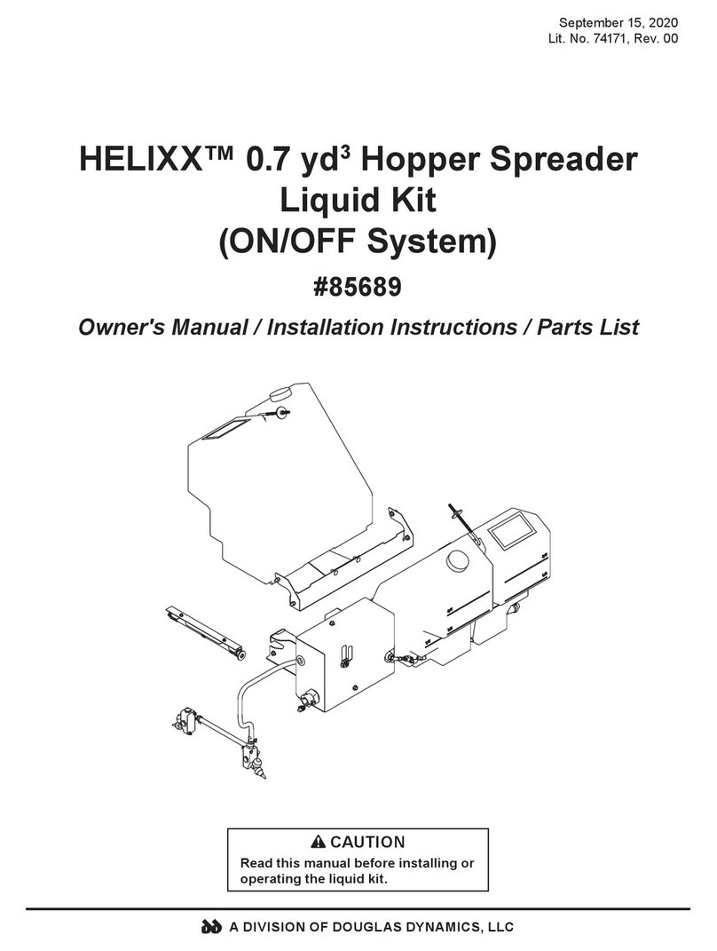 Douglas Dynamics 85689 Owner's Manual/Installation Instructions/Parts List Douglas Dynamics 85689 Owner's Manual/Installation Instructions/Parts List
