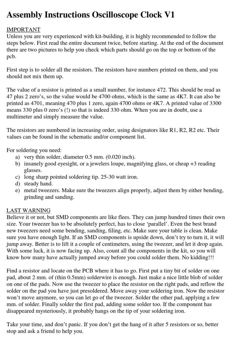 Frank Techniek Clock V1 Assembly instructions