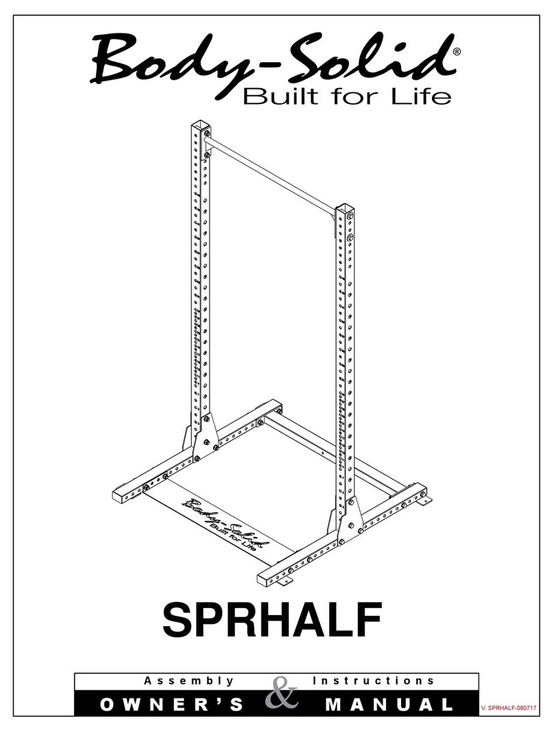 Body Solid SPRHALF owner's manual