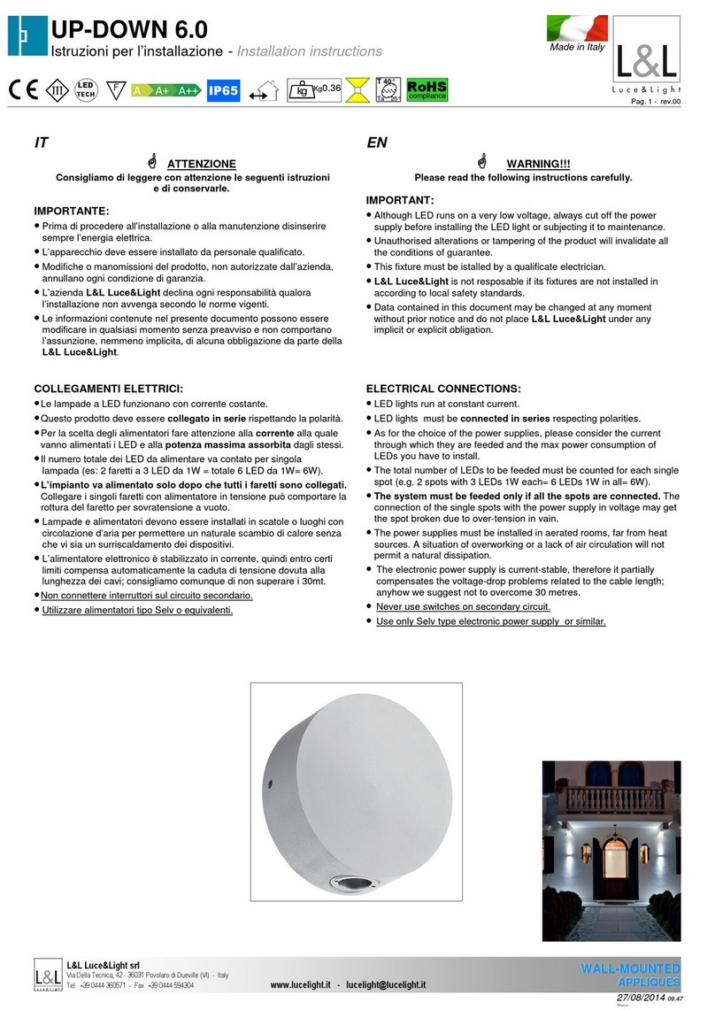 LUCE&LIGHT UP-DOWN 6.0 User manual