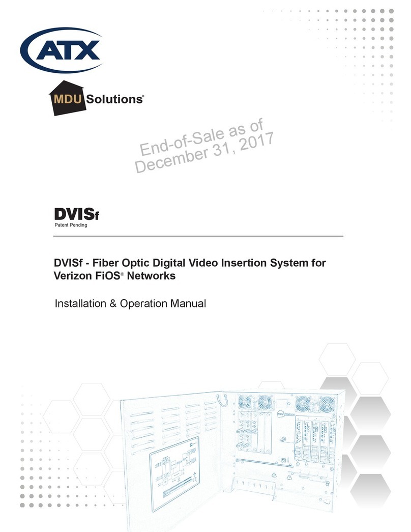 ATX MDU Solutions DVISf Installation and operation manual