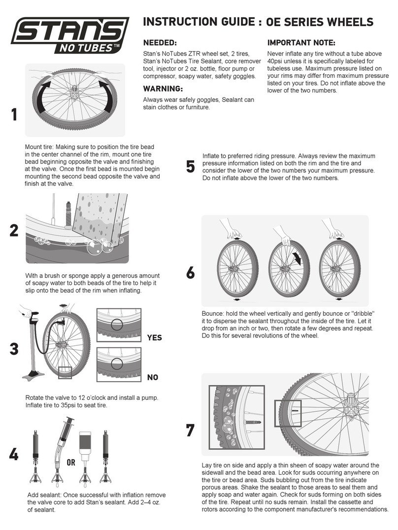 Stan's NoTubes OE Series Instruction guide