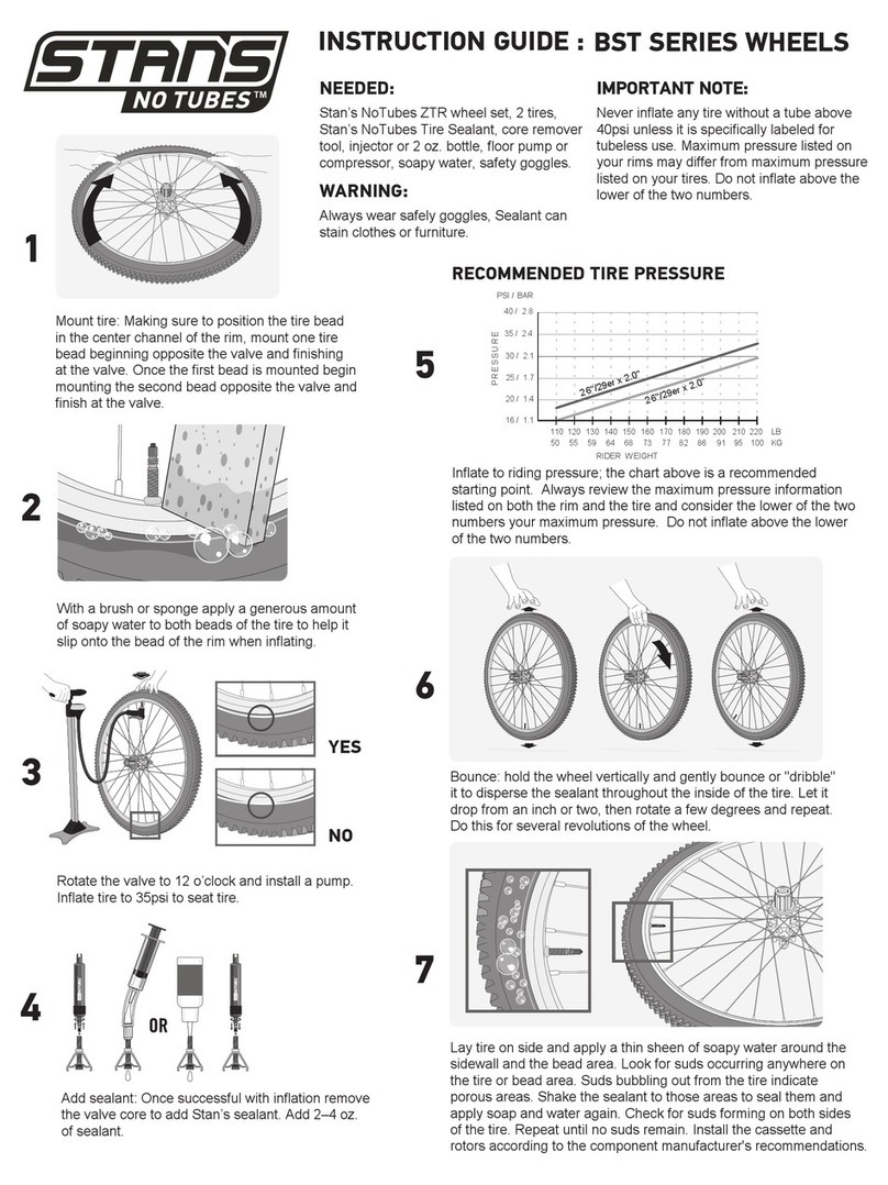 Stan's NoTubes BST Series Instruction guide