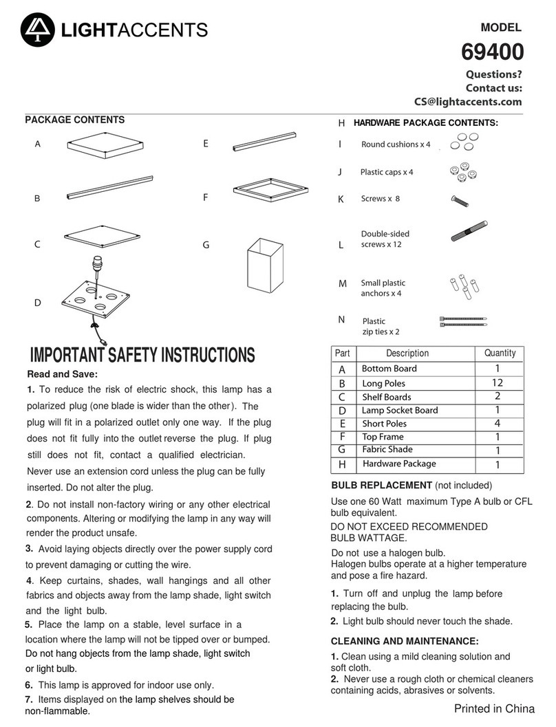 LightAccents 69400 quick start guide LightAccents 69400 quick start guide