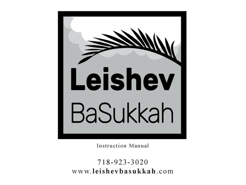 Leishev BaSukkah Sukkah 4'x6' instruction manual