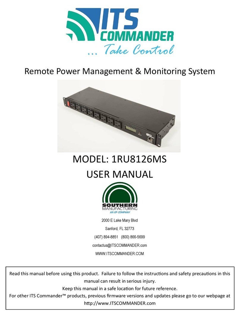 ITS Commander 1RU8126MS user manual