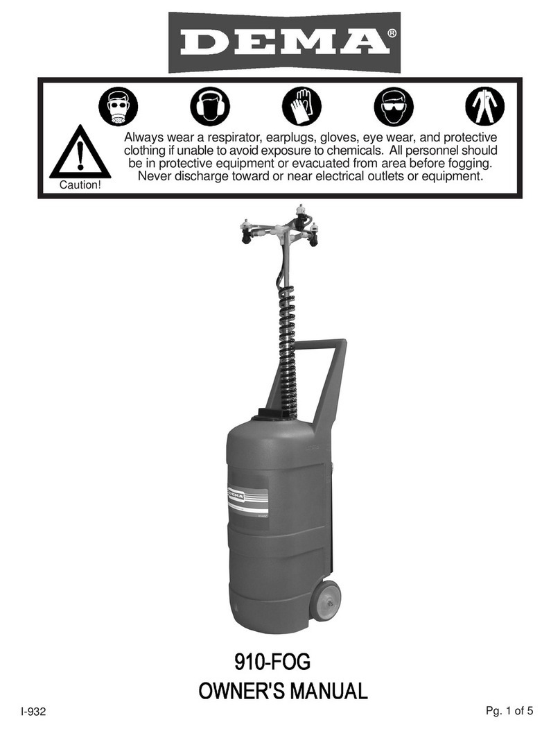 DEMA 910-FOG owner's manual