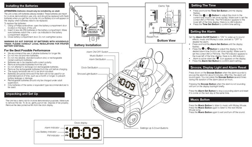 Disney MK-320 quick start guide