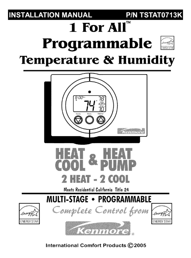 Kenmore TSTAT0713K installation manual