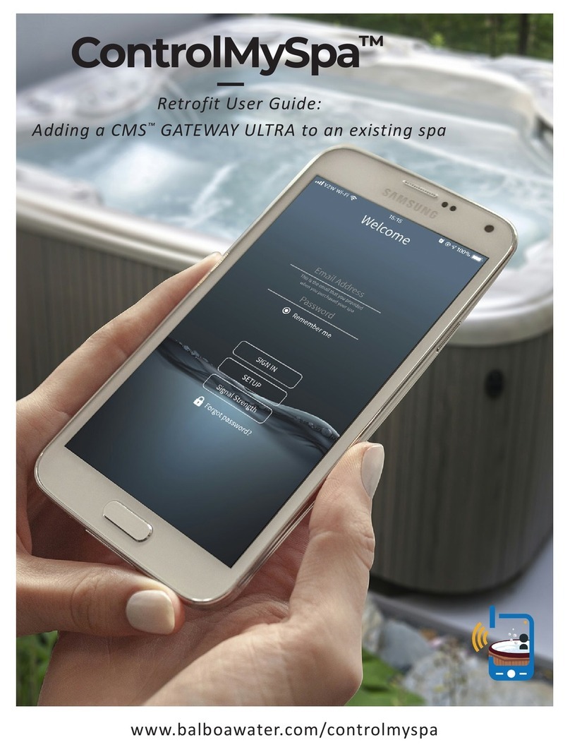Balboa Water Group ControlMySpa GATEWAY ULTRA User manual