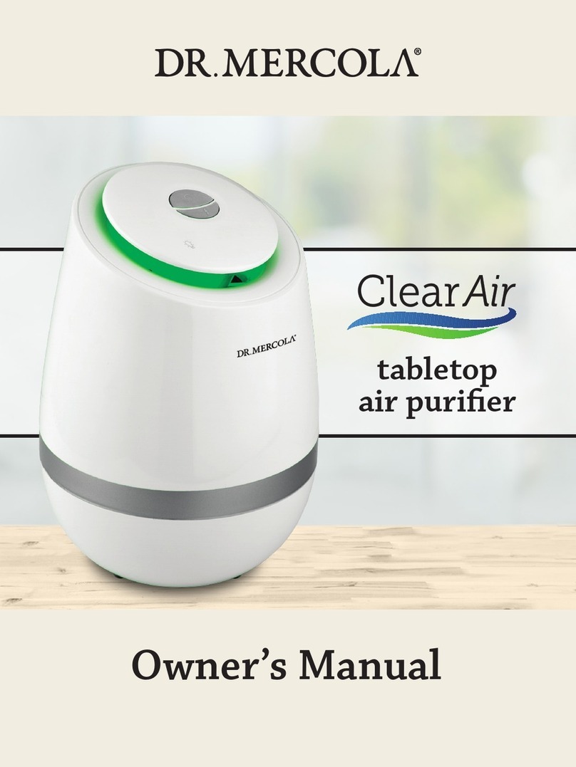 dr. Mercola Clear Air owner's manual