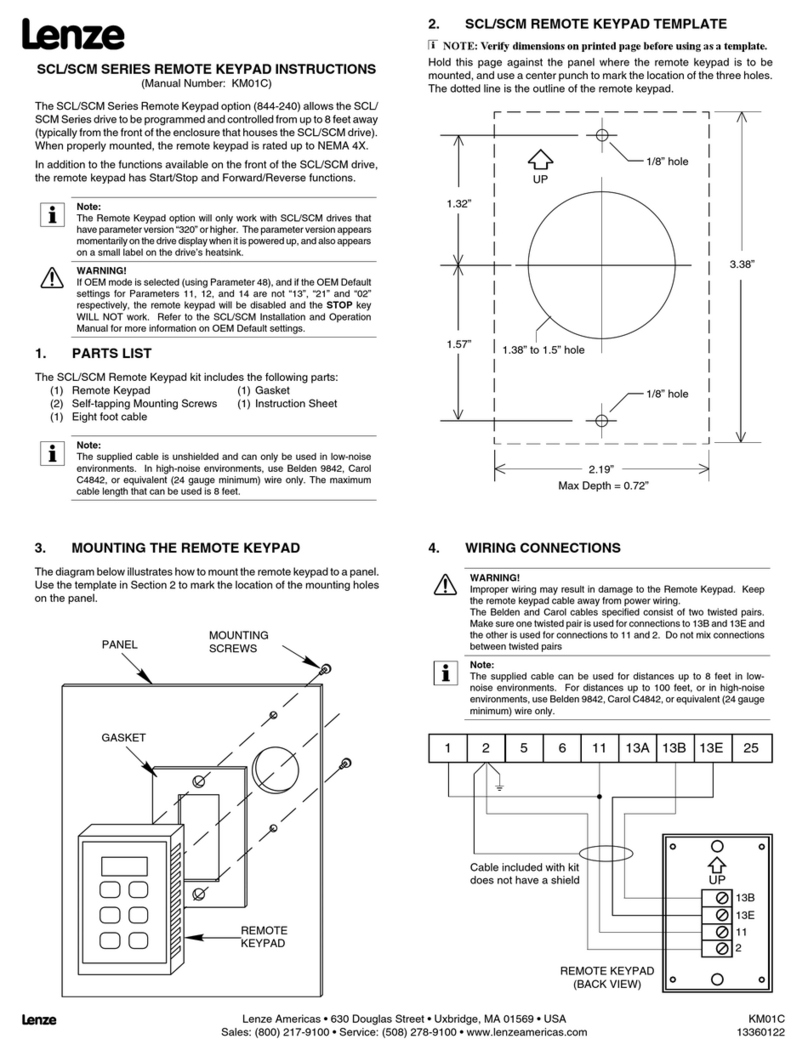 Lenze SCL series instructions