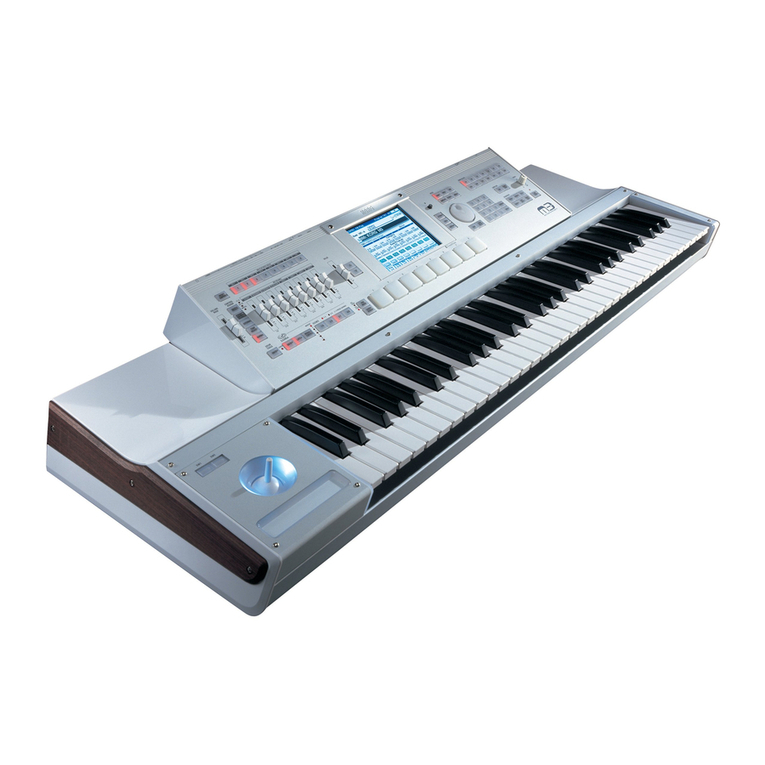 Korg M3 Parts list manual