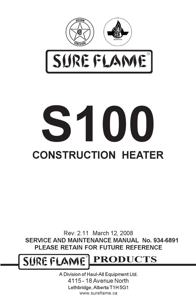 Haul-All Equipment SURE FLAME S100 Service and maintenance manual Haul-All Equipment SURE FLAME S100 Service and maintenance manual