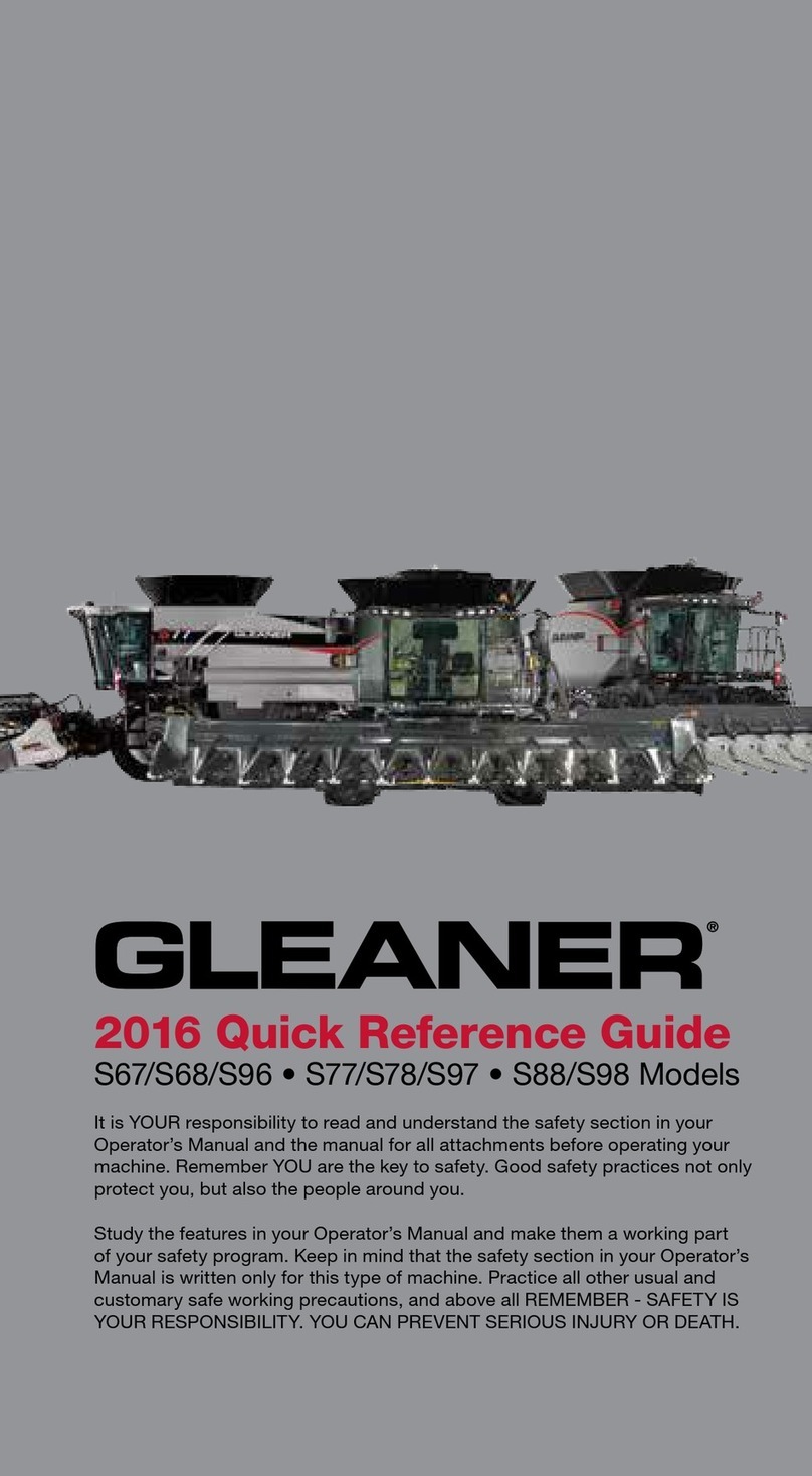 GLEANER S67 Quick reference guide