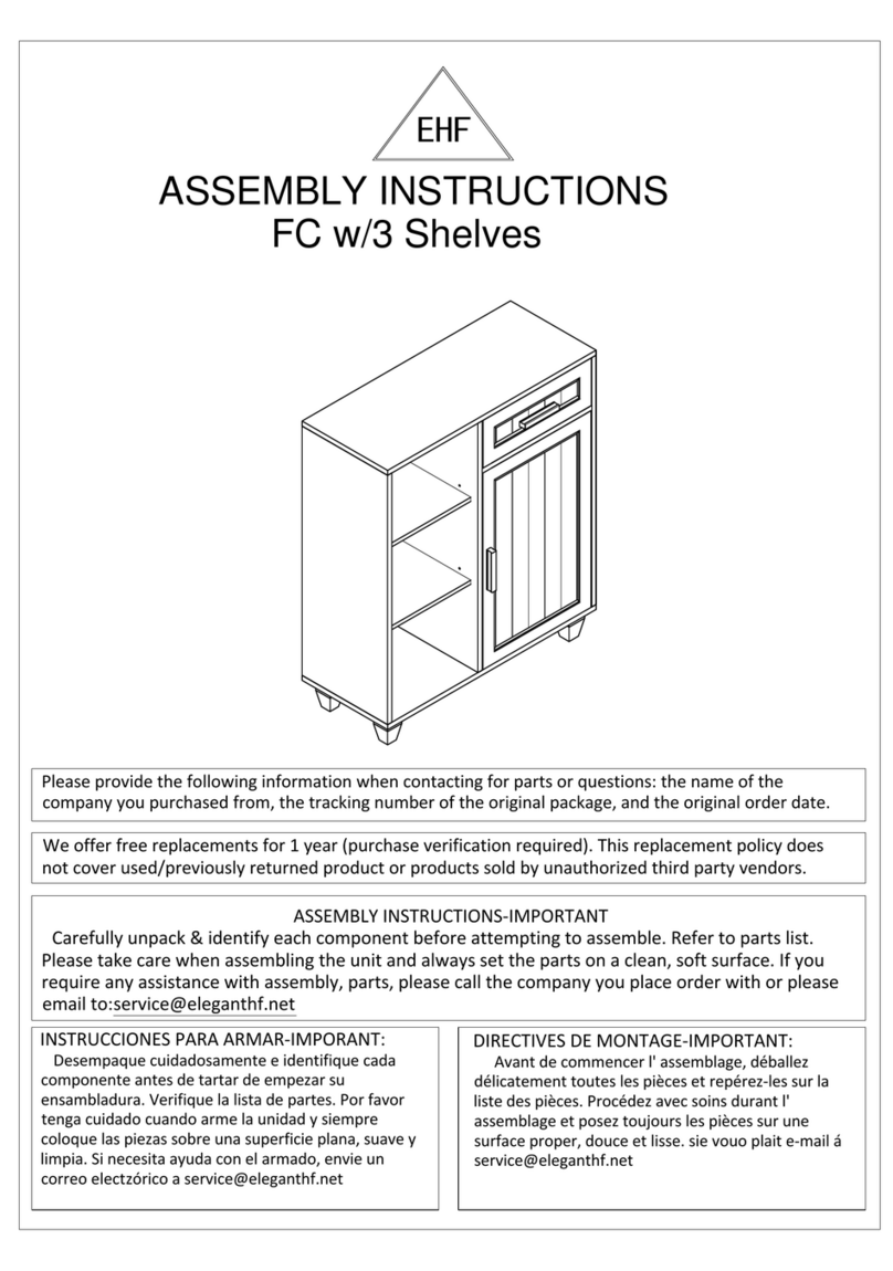 EHF FC w/3 Shelves User manual